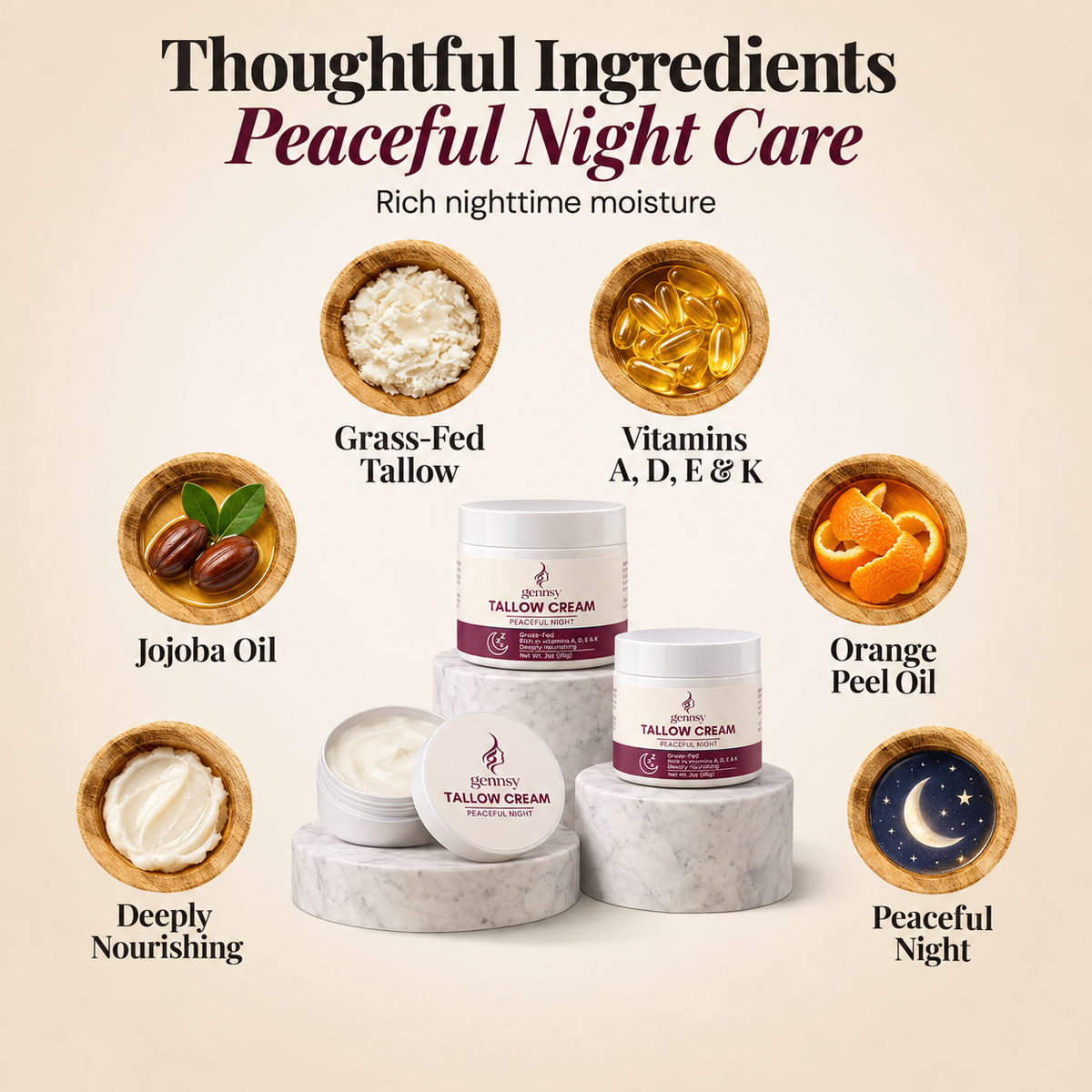 Tallow Cream Peaceful Night